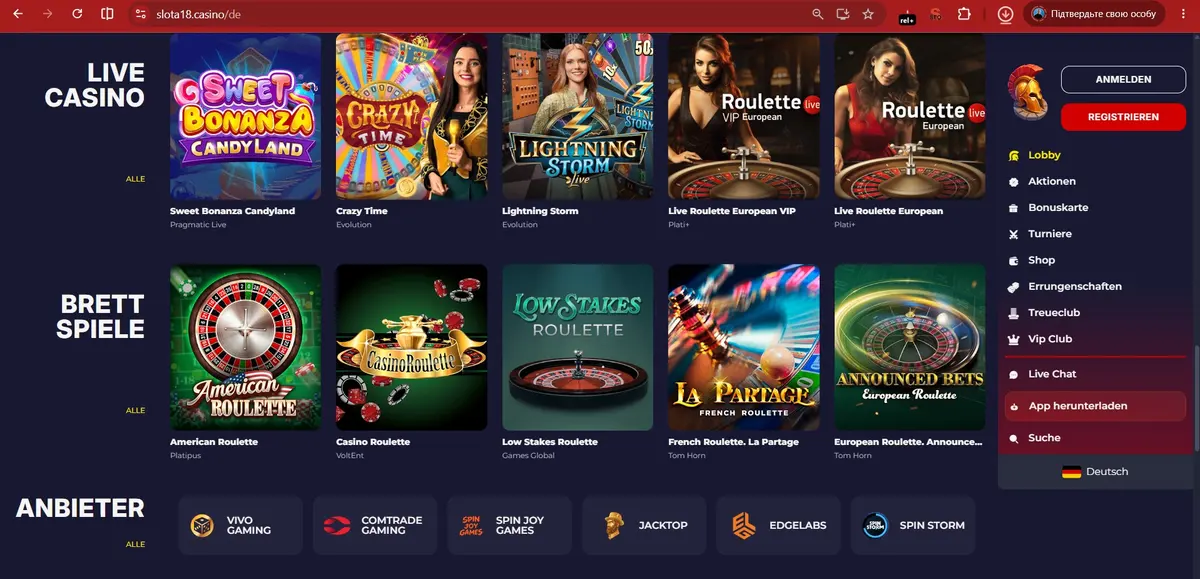 Slota Casino Login und Registrierung Visual Slota Casino Login und Registrierung: Slota Casino Österreich Visual zum Seitenthema